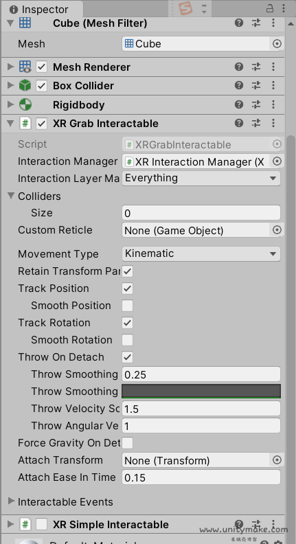 XR Grab Interactable